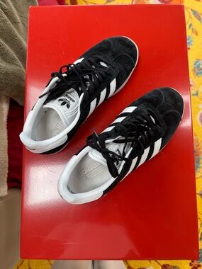 adidas Black and White Suede Classic Sneakers